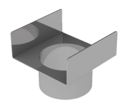 X-Line Stainless Steel Channel Bottom Outlet to 50mm