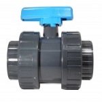 2" Double Union Ball Valve - BSP Threaded - PVCu Pressure Pipe