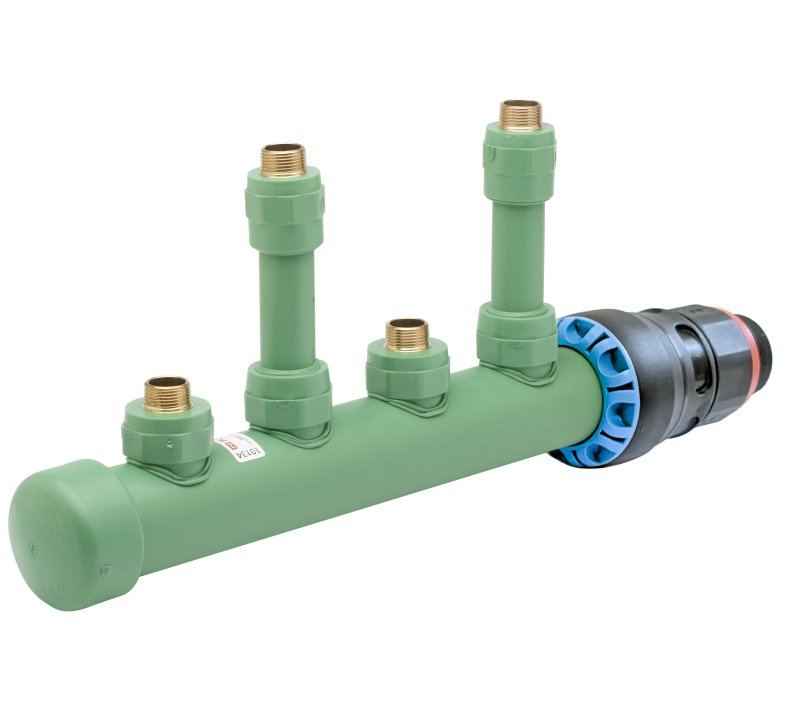 2" Male BSP Supply Manifold 90mm Centres - End Supply